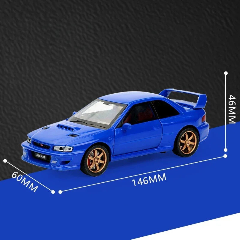 Scale 1 To 32 Diecast Metal Subaru Impreza WRX STI Car Model - ToylandEU