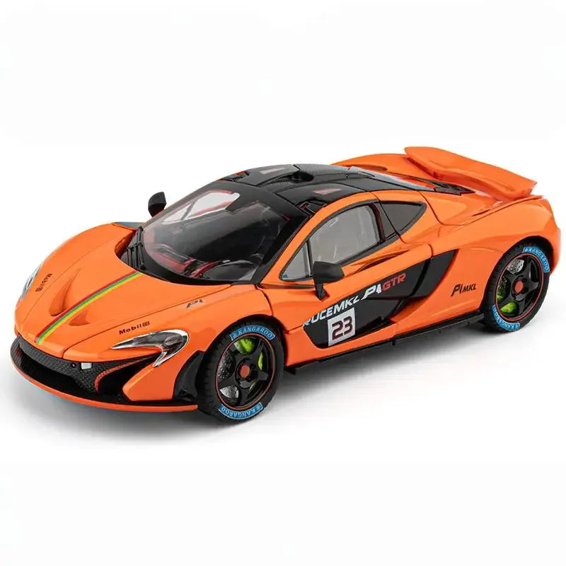 Scale 1 to 24 McLaren P1 GTR Diecast Model Car Alloy Sound And Lights - ToylandEU