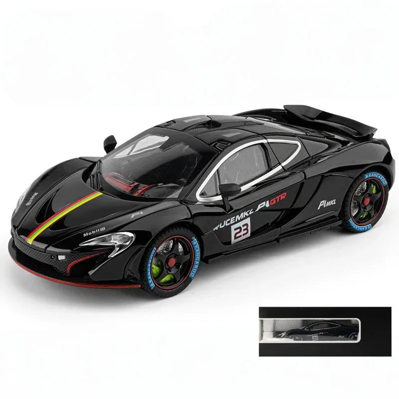 Scale 1 to 24 McLaren P1 GTR Diecast Model Car Alloy Sound And Lights - ToylandEU