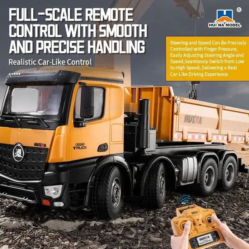 Scale Alloy Remote RC Dump Truck With Grab Function - ToylandEU