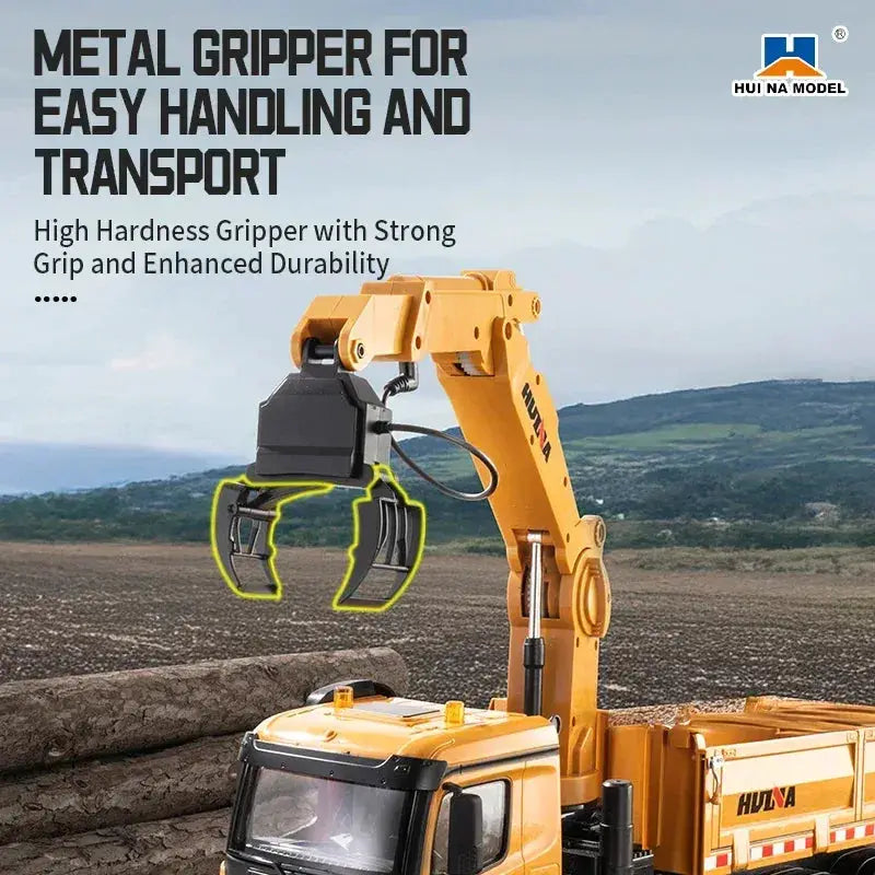 Scale Alloy Remote RC Dump Truck With Grab Function - ToylandEU