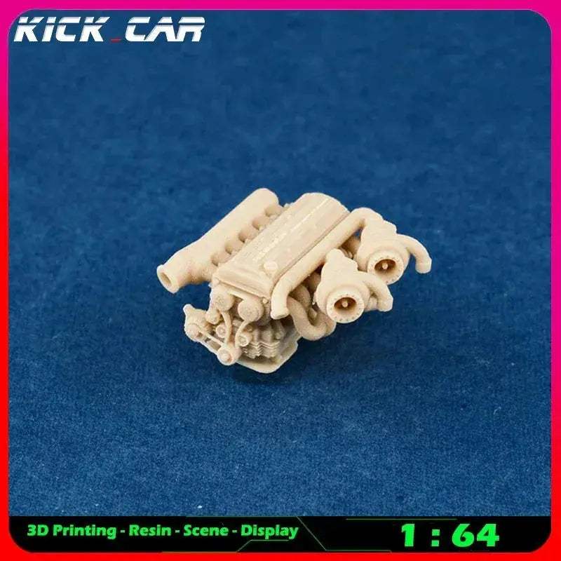 Scale Car Engine For Diorama Garage Scene Paintable - ToylandEU