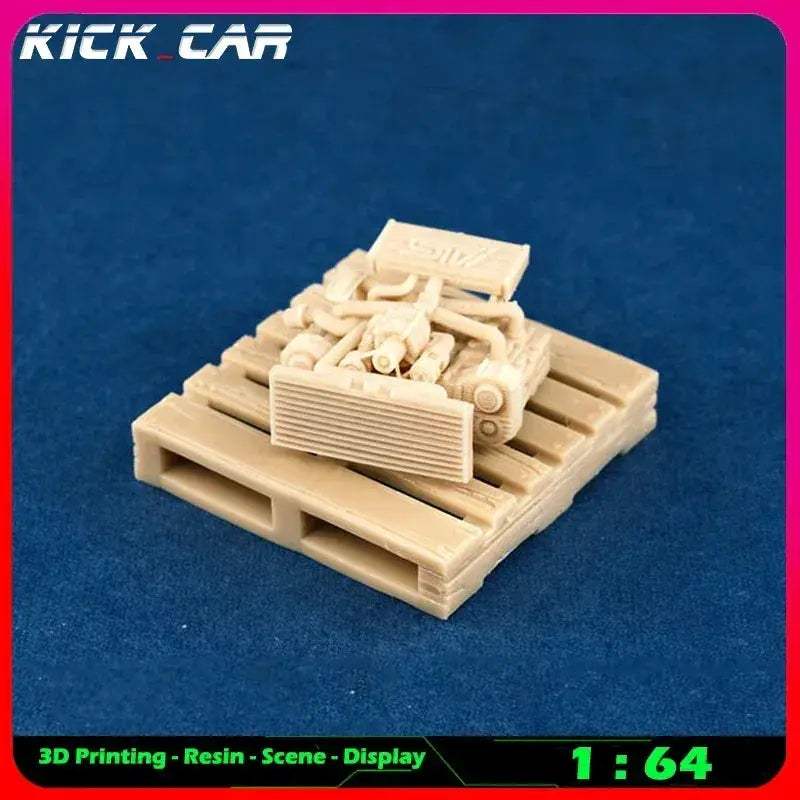 Scale Car Engine For Diorama Garage Scene Paintable - ToylandEU