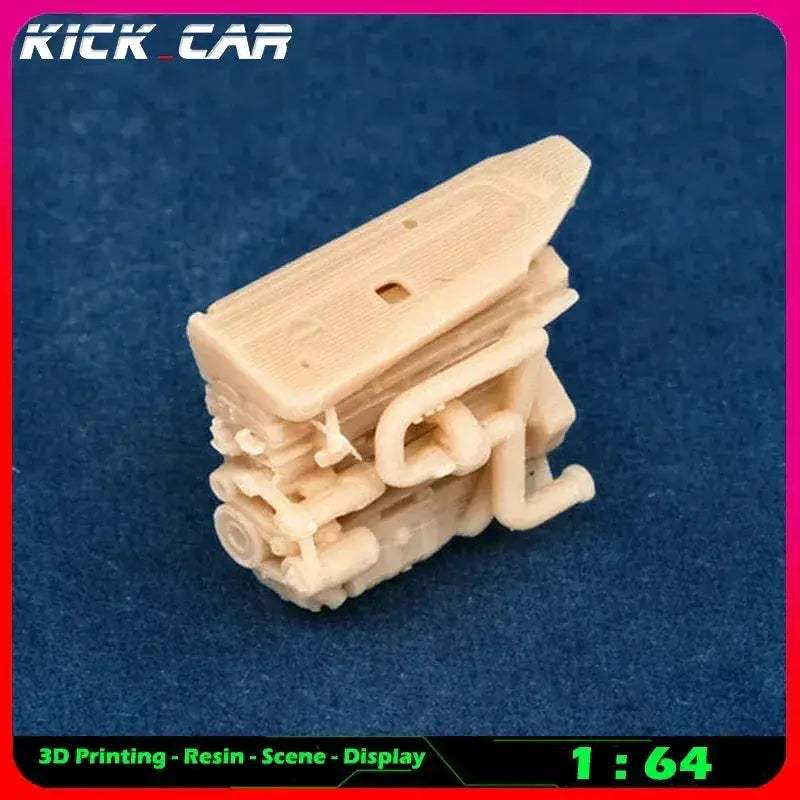 Scale Car Engine For Diorama Garage Scene Paintable - ToylandEU