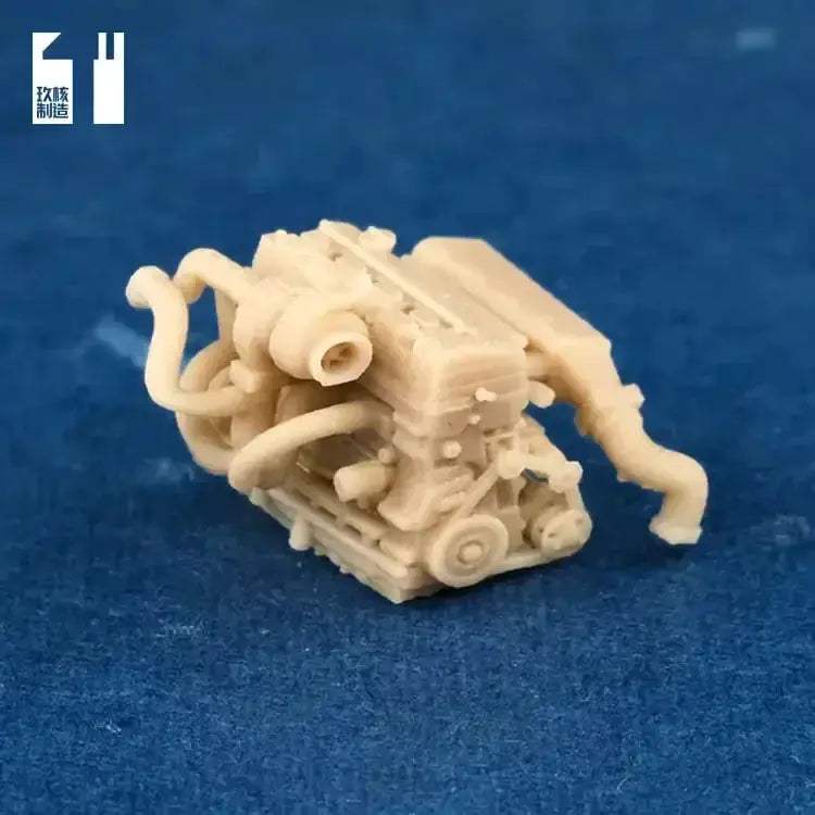 Scale Car Engine For Diorama Garage Scene Paintable - ToylandEU