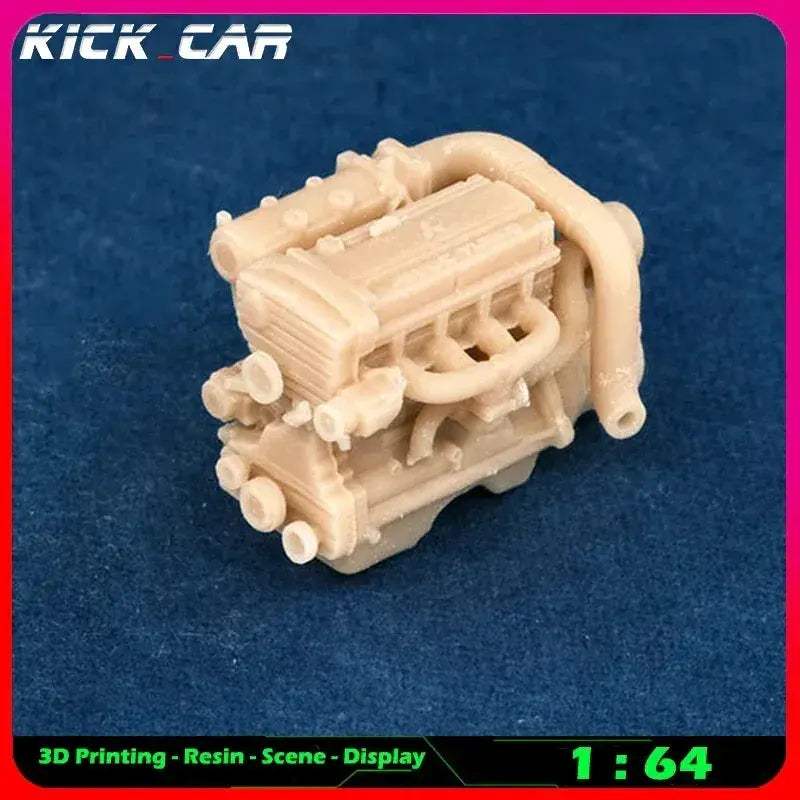 Scale Car Engine For Diorama Garage Scene Paintable - ToylandEU