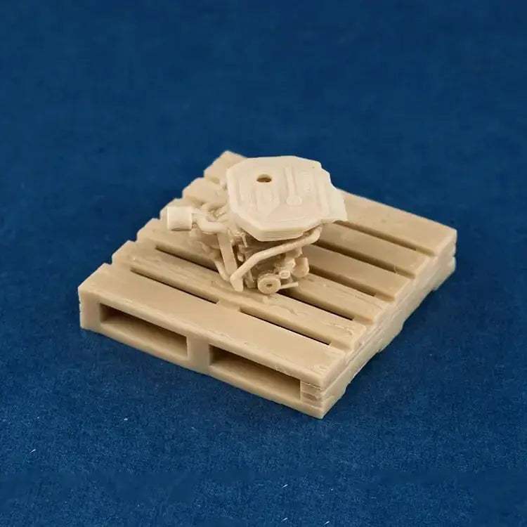 Scale Car Engine For Diorama Garage Scene Paintable - ToylandEU