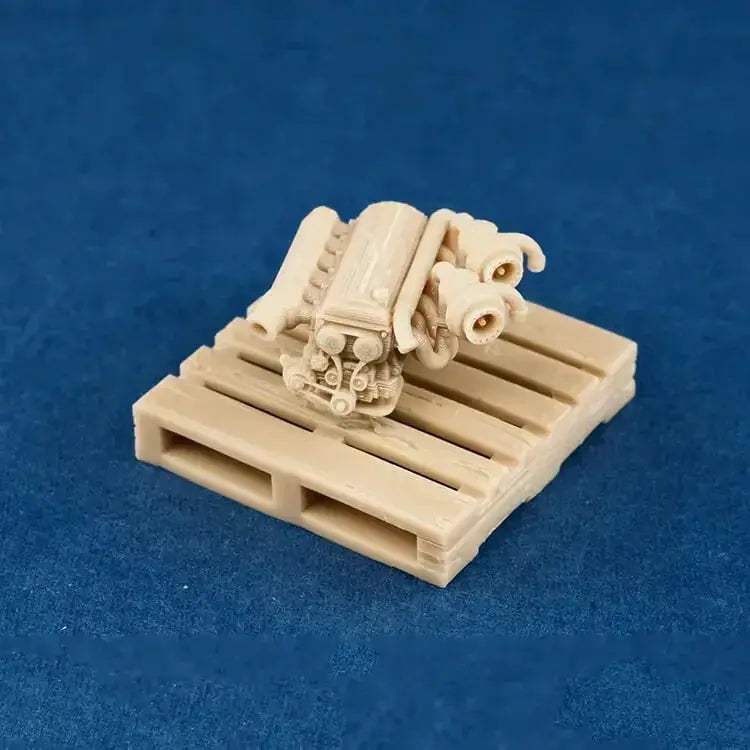 Scale Car Engine For Diorama Garage Scene Paintable - ToylandEU