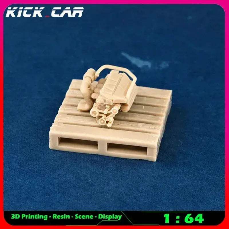Scale Car Engine For Diorama Garage Scene Paintable - ToylandEU