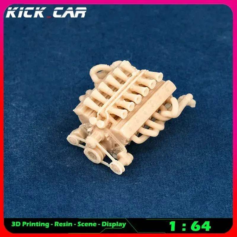 Scale Car Engine For Diorama Garage Scene Paintable - ToylandEU