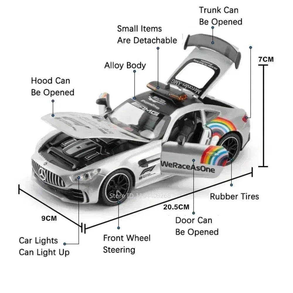  Scale Model Car Diecast 1 24 Doors Open Safety Vehicle -  ToylandEU™