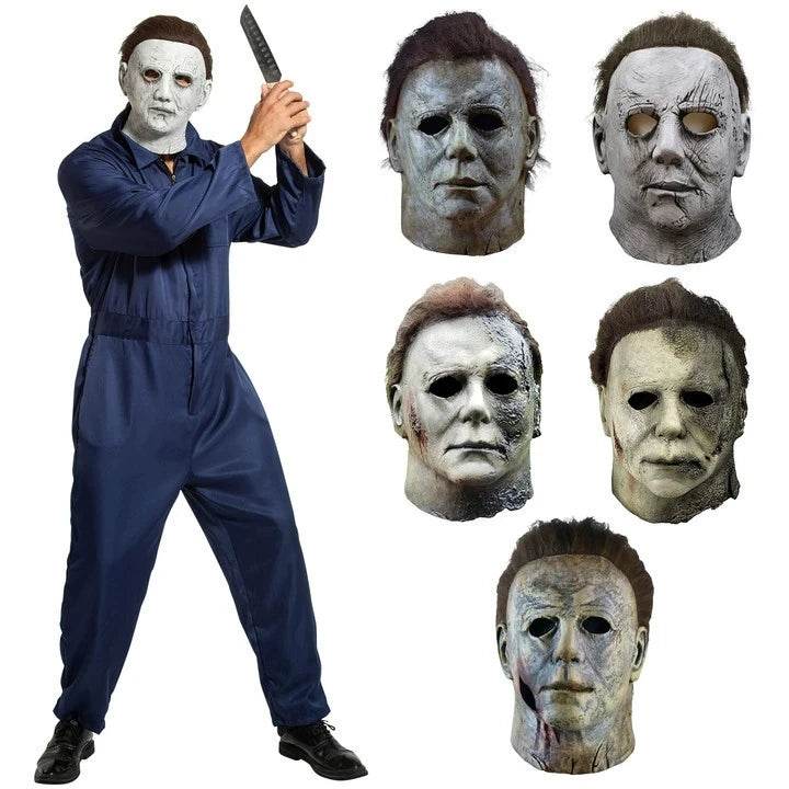Scary Halloween Mask Michael Myers Fire Burn Scar Cosplay - ToylandEU
