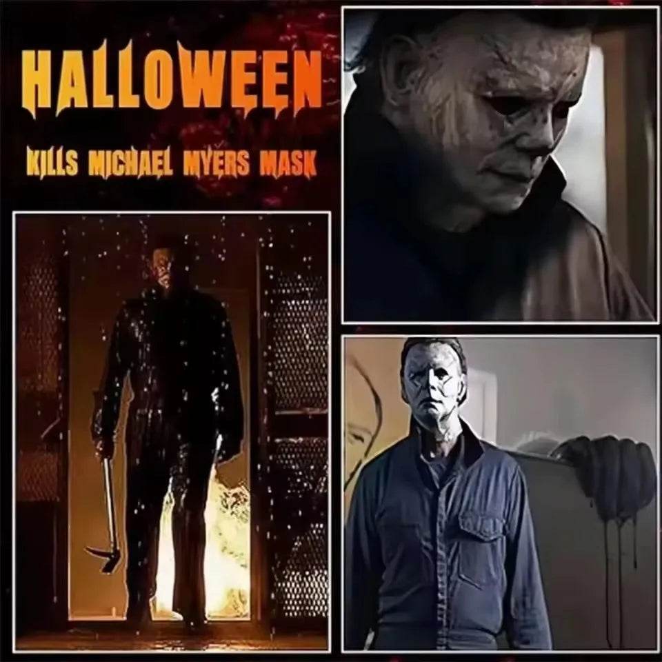 Scary Halloween Mask Michael Myers Fire Burn Scar Cosplay - ToylandEU