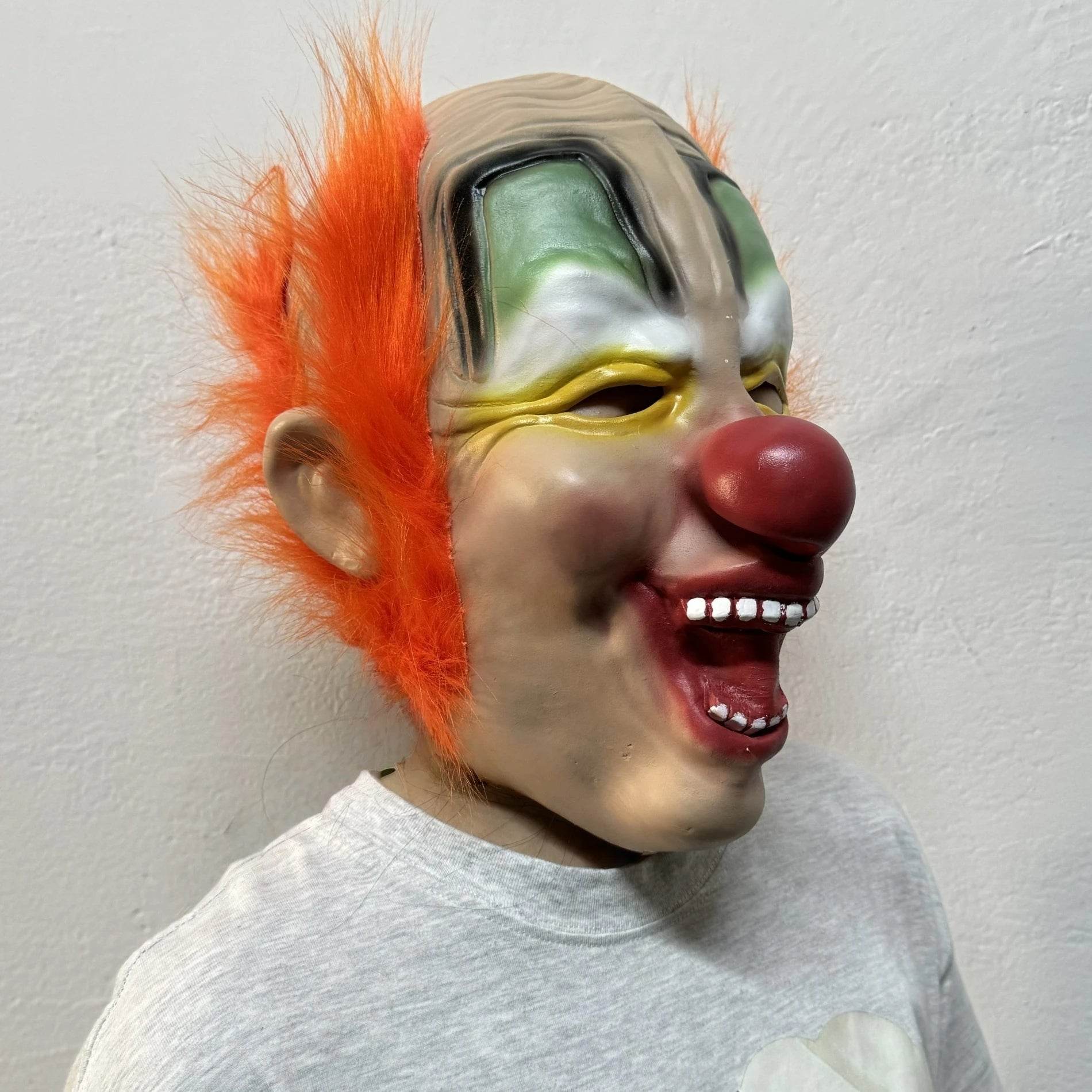 Scary Latex Mask Happy Clown Look For Halloween Cosplay - ToylandEU