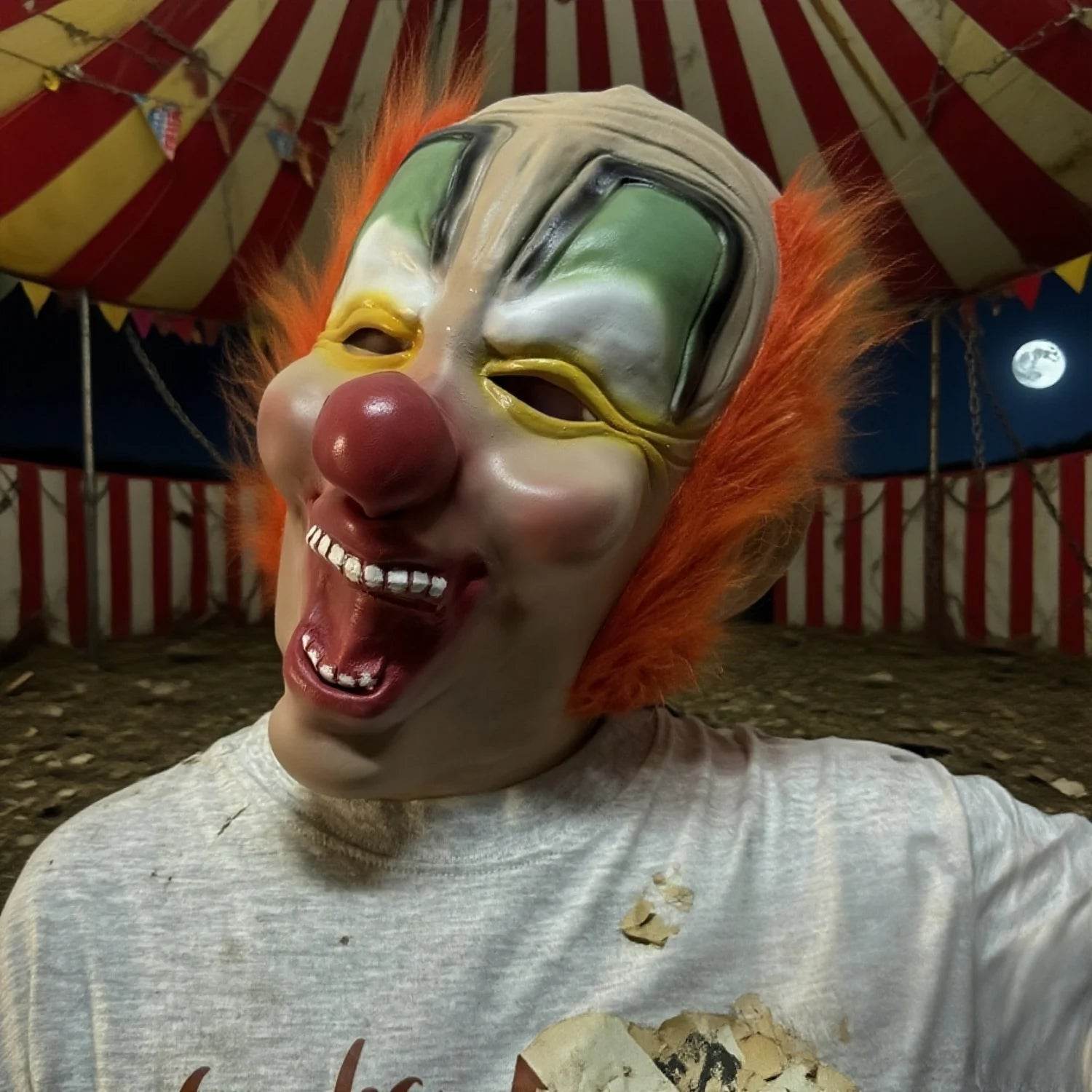 Scary Latex Mask Happy Clown Look For Halloween Cosplay - ToylandEU