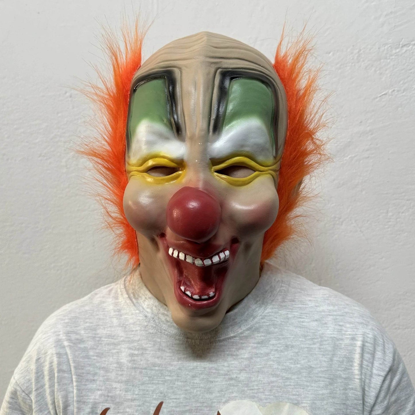 Scary Latex Mask Happy Clown Look For Halloween Cosplay - ToylandEU