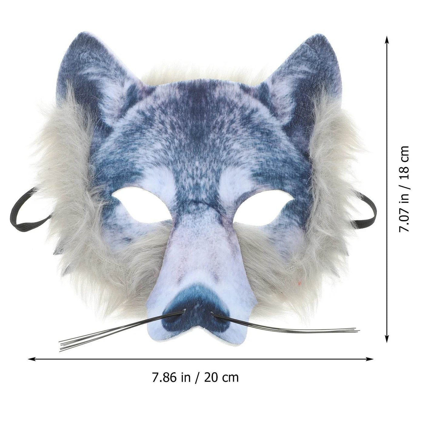 Scary Wolf Mask PVC Half Face For Halloween Cosplay - ToylandEU