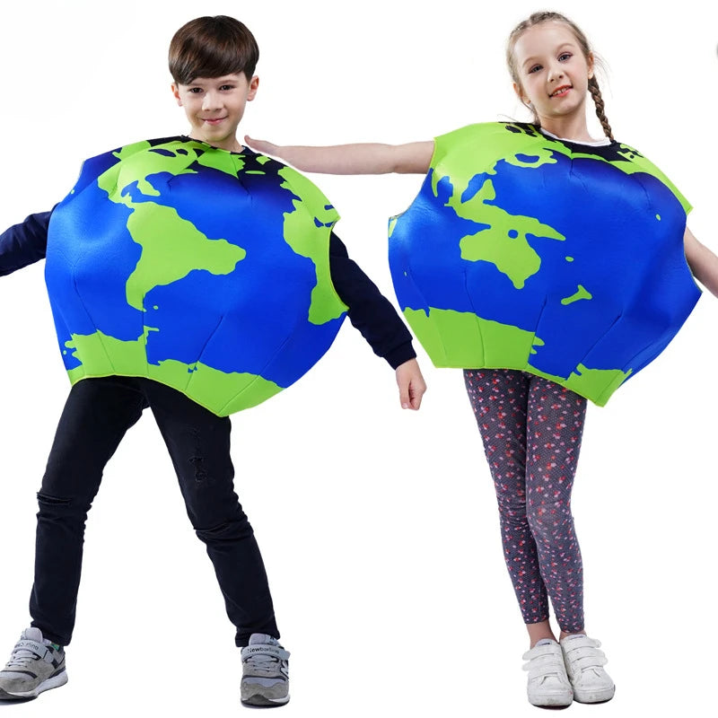 Children's Eco-Friendly Earth Costume for Halloween & Events