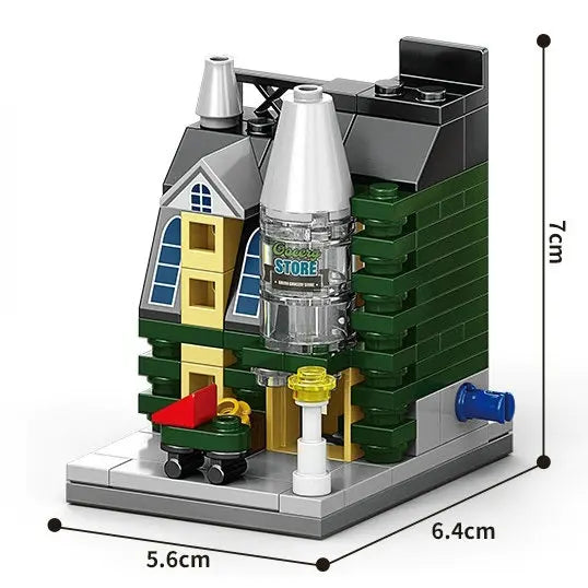 Lego Compatible Building Blocks | Mini City Street View Set | Small Blocks | 14+