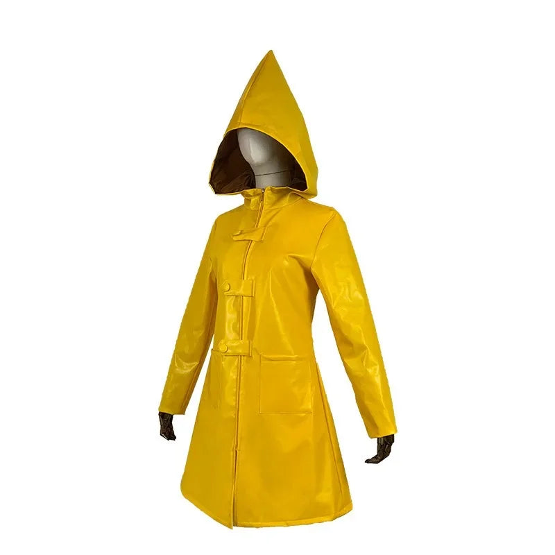 Little Nightmares Six Cosplay Yellow Raincoat - Kids & Adults Costume