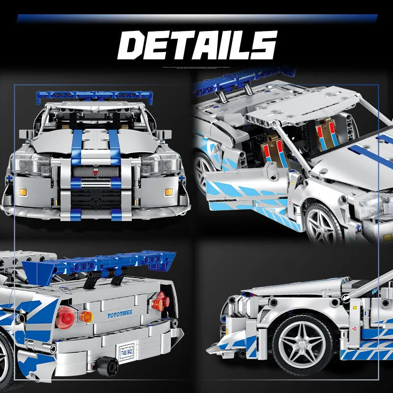 Racing Car Building Blocks Set | Lego Compatible | GTR MG37 | Unisex Gift