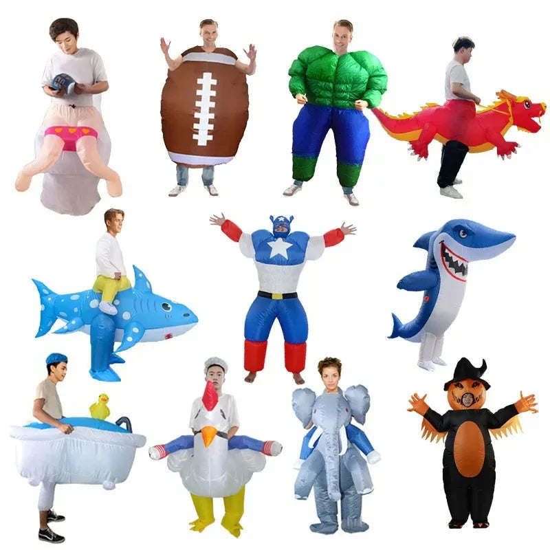 Jockey Costume Inflatable | Shark Dino Chicken & More Animal Styles