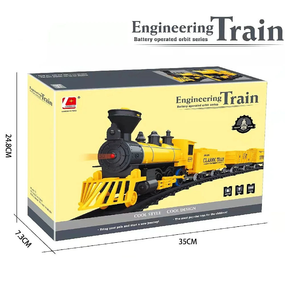 Educational Toy Train Set For Kids Christmas Railway Model