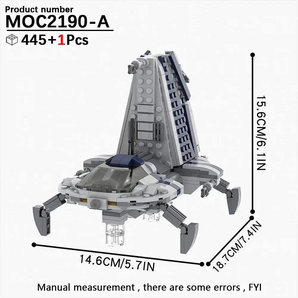 Space Wars Fighter Building Blocks Set For Realistic Dioramas - ToylandEU