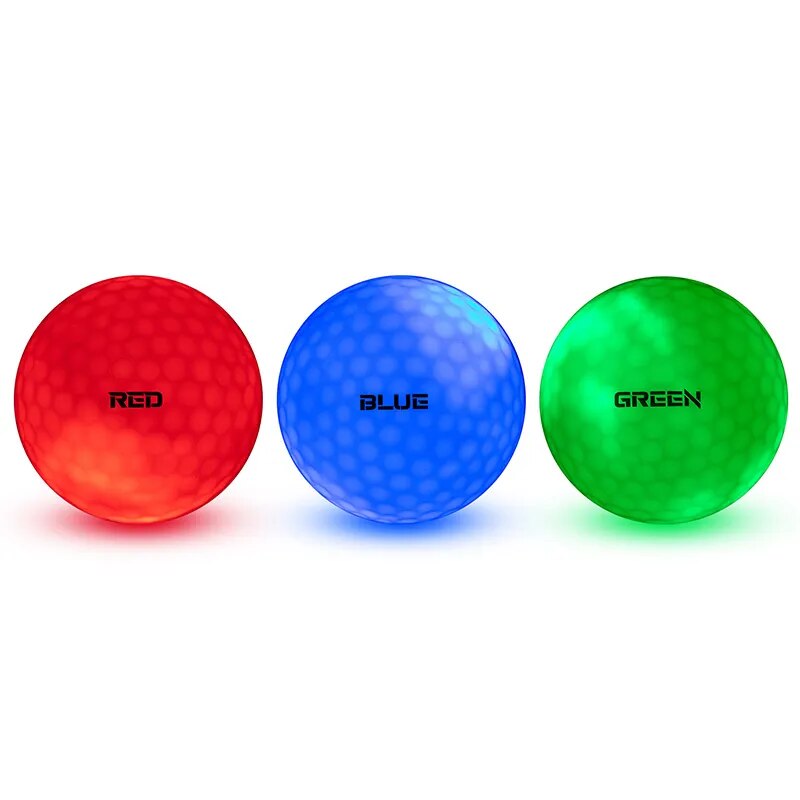 LED Golf Range Balls - Set of 6 with 2 Layers for Practice - ToylandEU