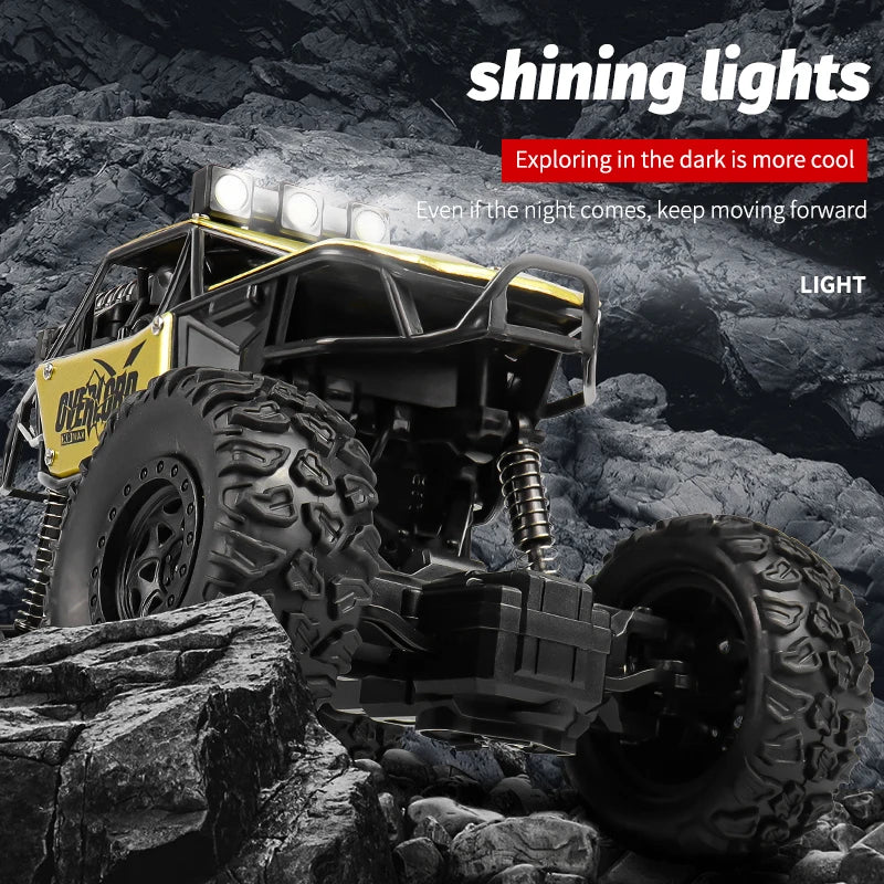 4WD RC Car With Ultra Bright LED Lights AllTerrain