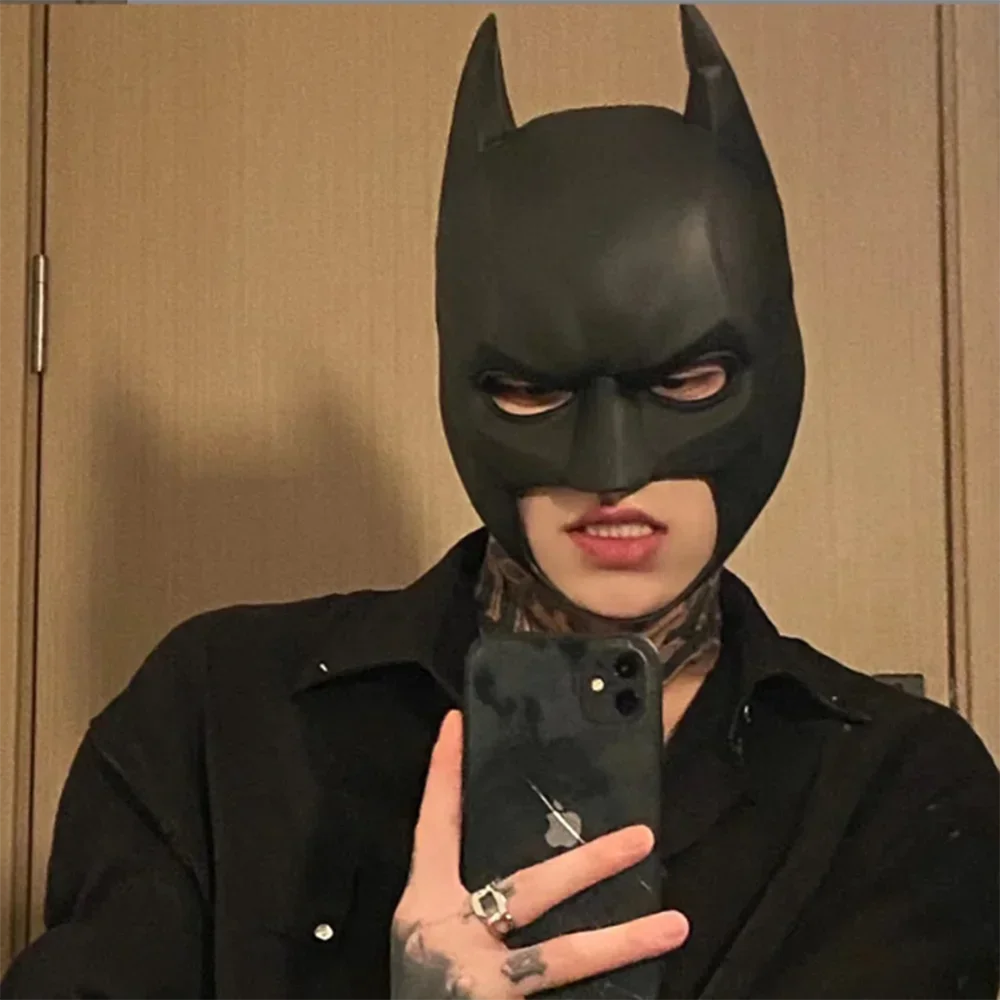 Bat Mask | Latex Material | Anime Style Cosplay Mask | One Size Adult