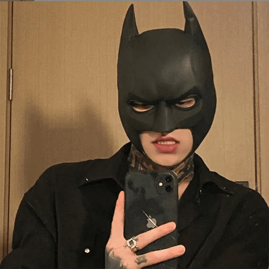 Bat Mask | Latex Material | Anime Style Cosplay Mask | One Size Adult