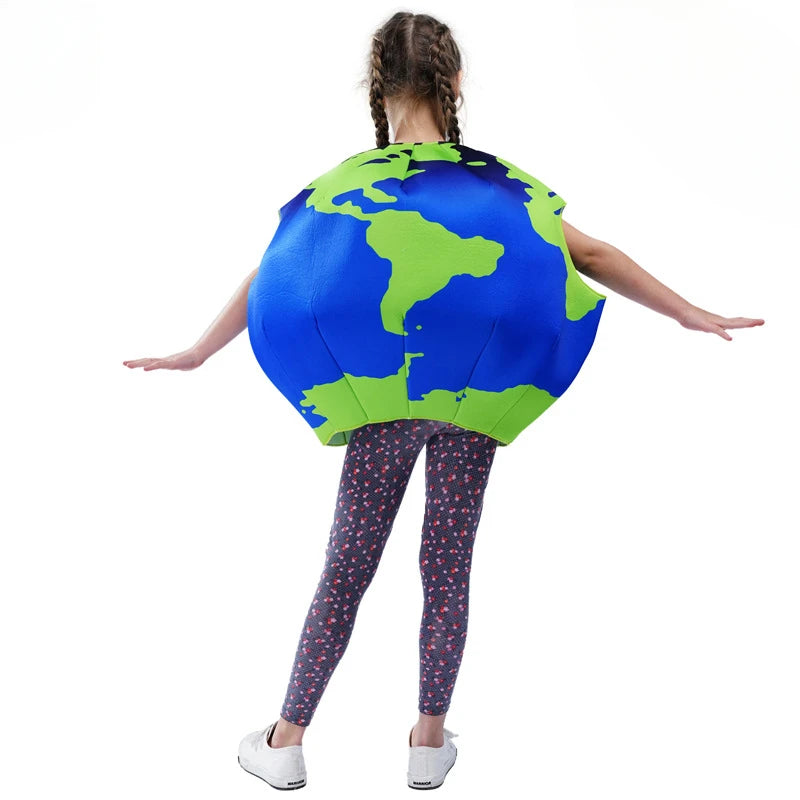 Children's Eco-Friendly Earth Costume for Halloween & Events