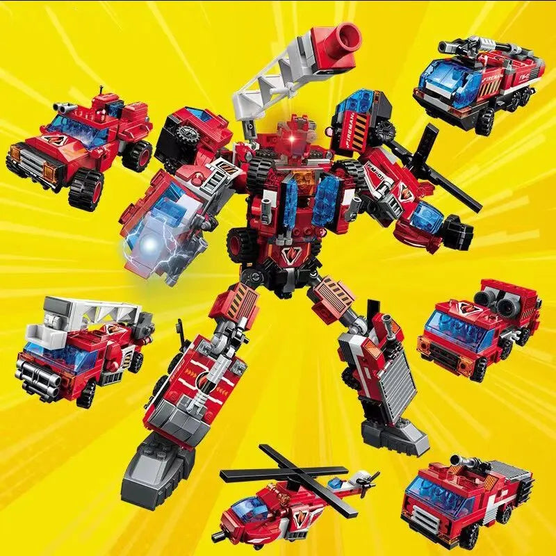 6 In 1 Adaptable Robot Building Blocks Kits - ToylandEU