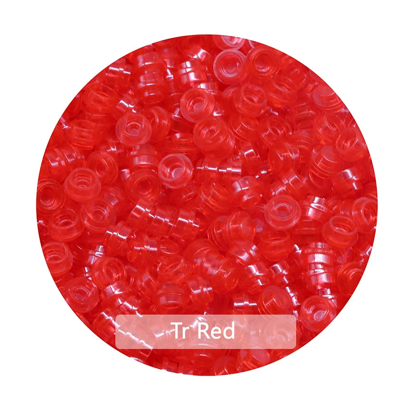 Building Block Plates | 1X1 Round Shape | Lego Compatible | Assorted Pack