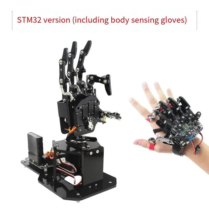 STEM For Arduino STM32 Bionic Robot Palm Hand Manipulator Open Source Code 5 Hands Educational Kit with Ps2/Somatosensory Gloves - ToylandEU