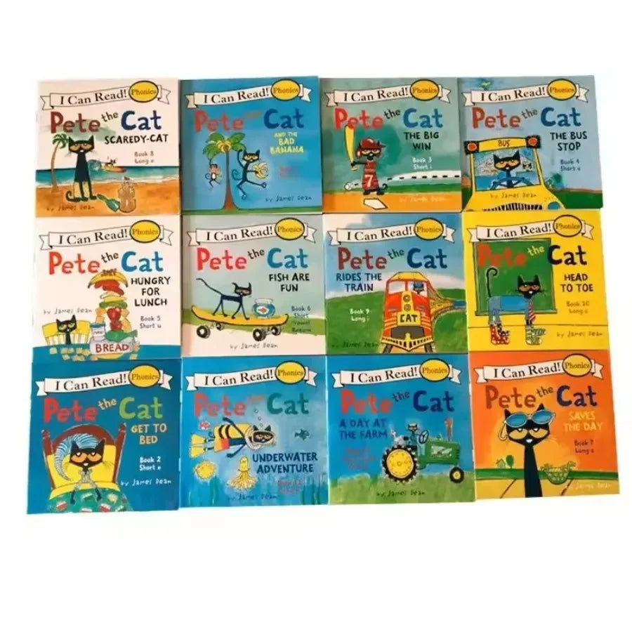 Pete The Cat 12 Book Early Readers Collection For Beginners