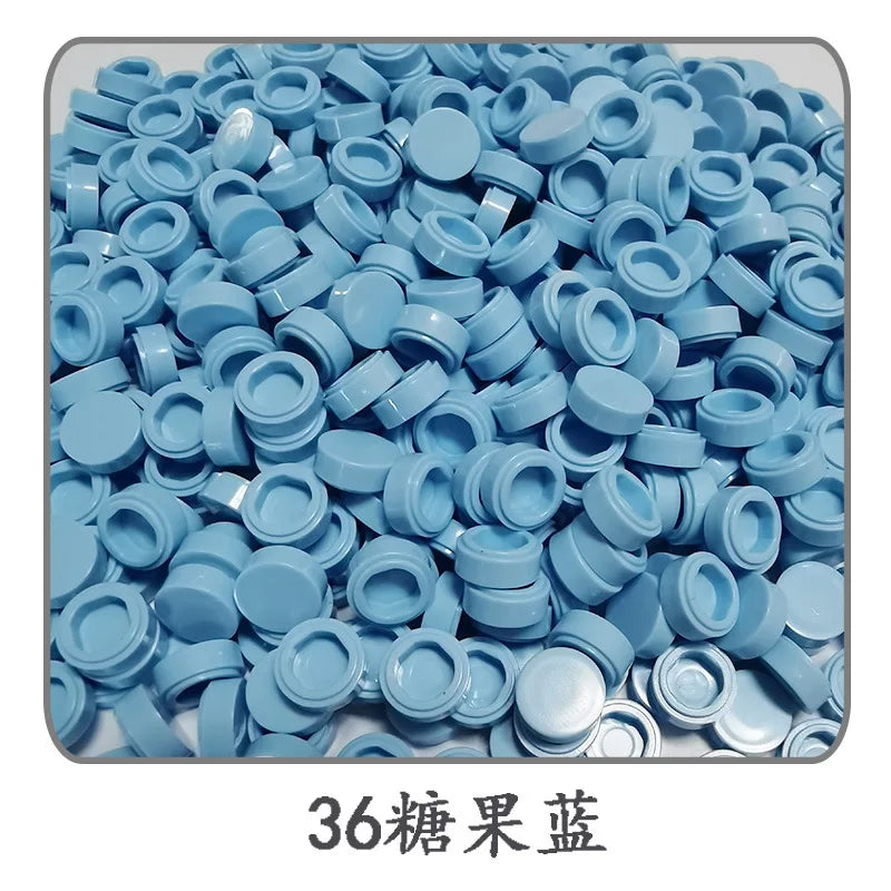 Small Particle Bricks | 1x1 Round Tiles | Compatible With Lego | MOC Builders