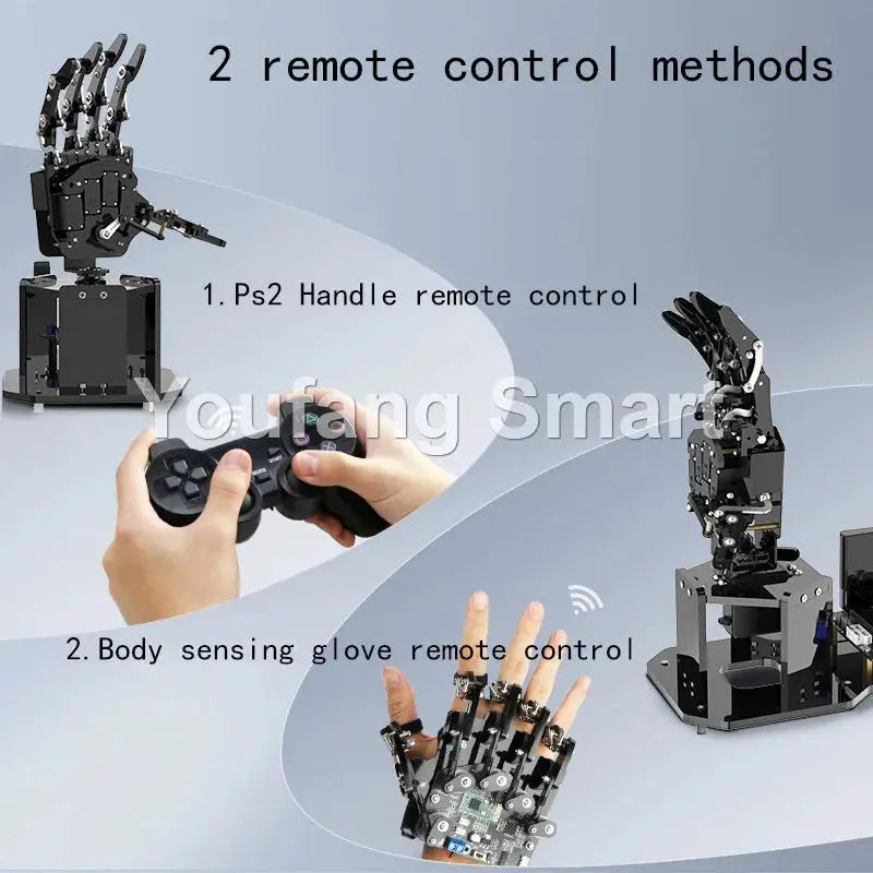 STEM For Arduino STM32 Bionic Robot Palm Hand Manipulator Open Source Code 5 Hands Educational Kit with Ps2/Somatosensory Gloves - ToylandEU
