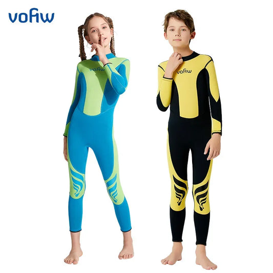 Kids Neoprene Wetsuit 3mm Back Zip Keeps Warm For Winter - ToylandEU