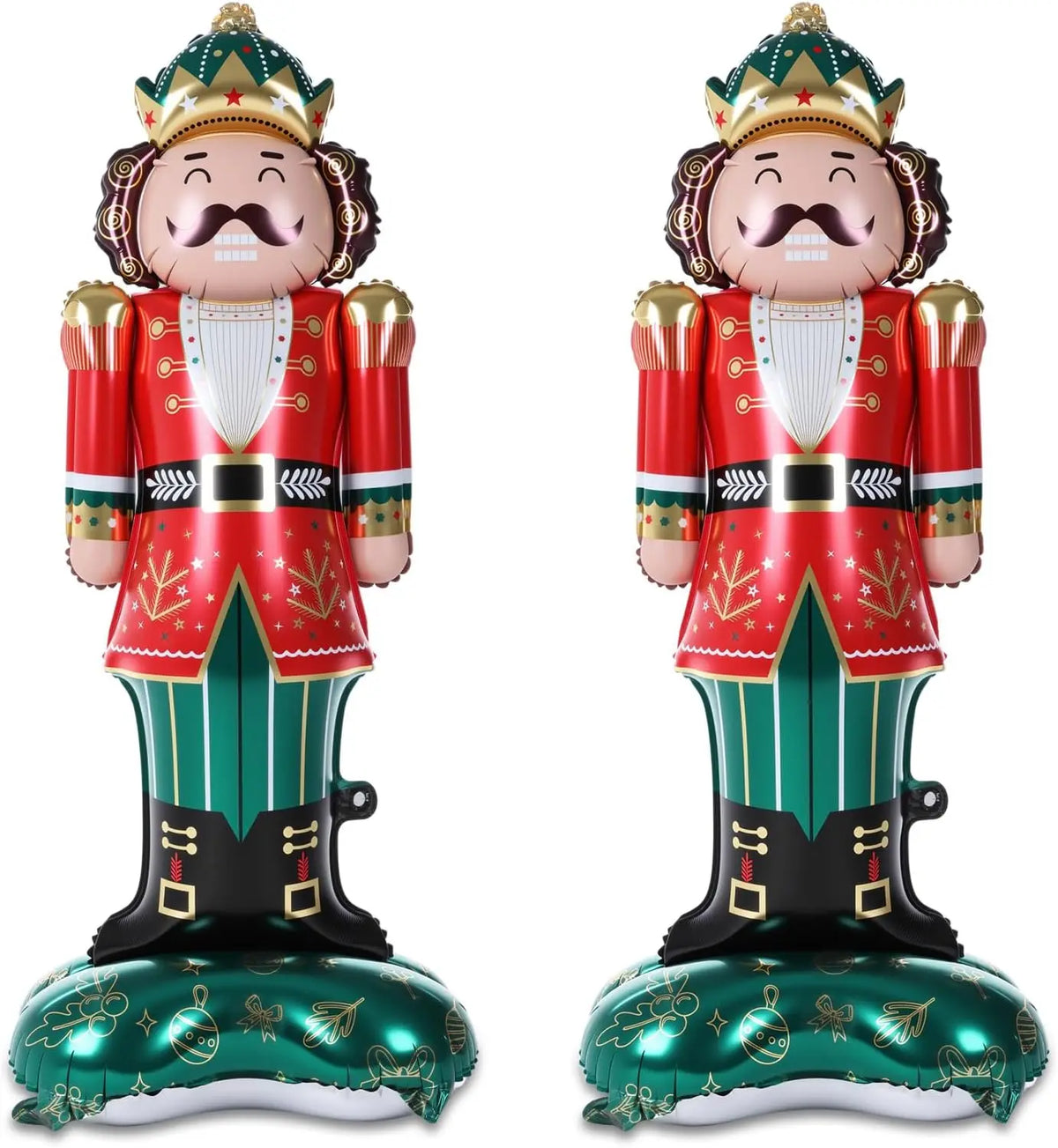 Santa Claus Balloon | 61 Inch Giant | Standing With Base | 2 Pack Decor