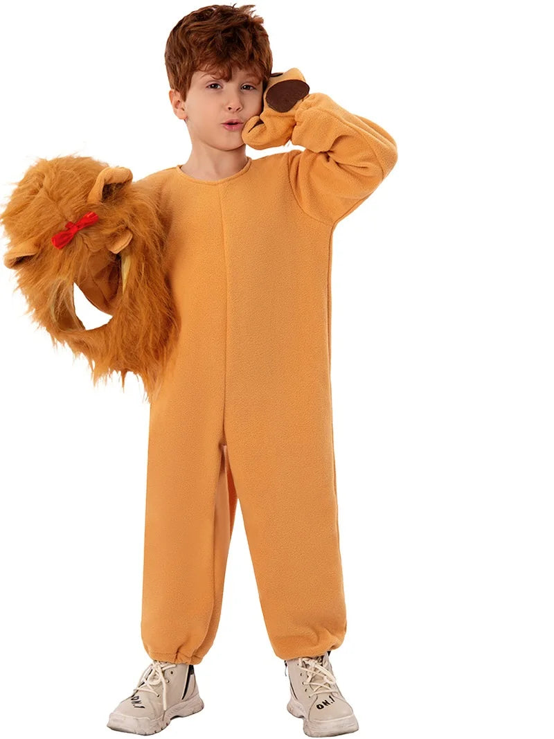 Cozy Lion Costume for Kids - Perfect Halloween Costume & Pajamas