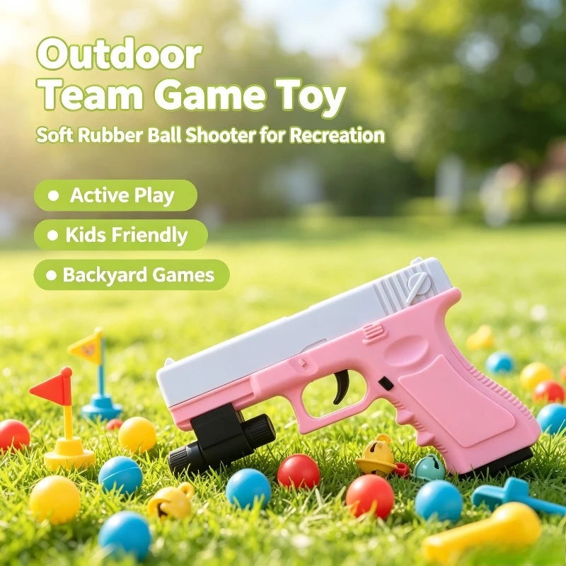 Soft Ball Toy Gun | Multi Purpose Role Playing Prop | 8mm Caliber