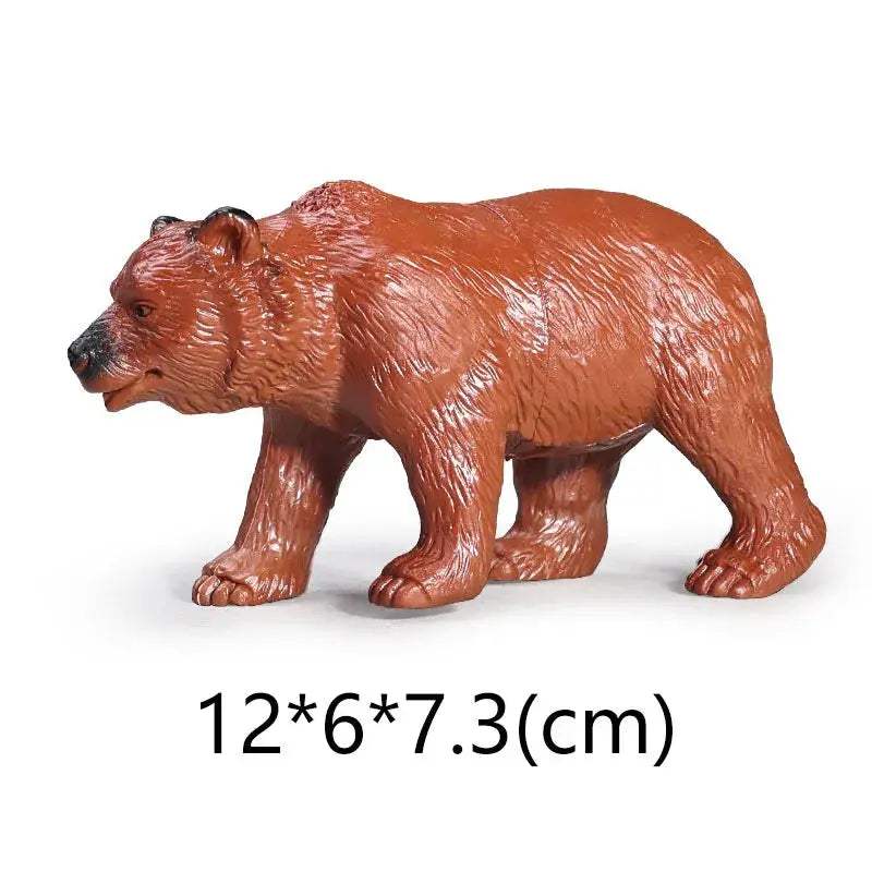 NEW Wild Animal Zoo Tiger Kangaroo Elephant Snake Bear Deer Koala Squirrel Model Figurine Collecta Toy Figures Gift for Children - ToylandEU