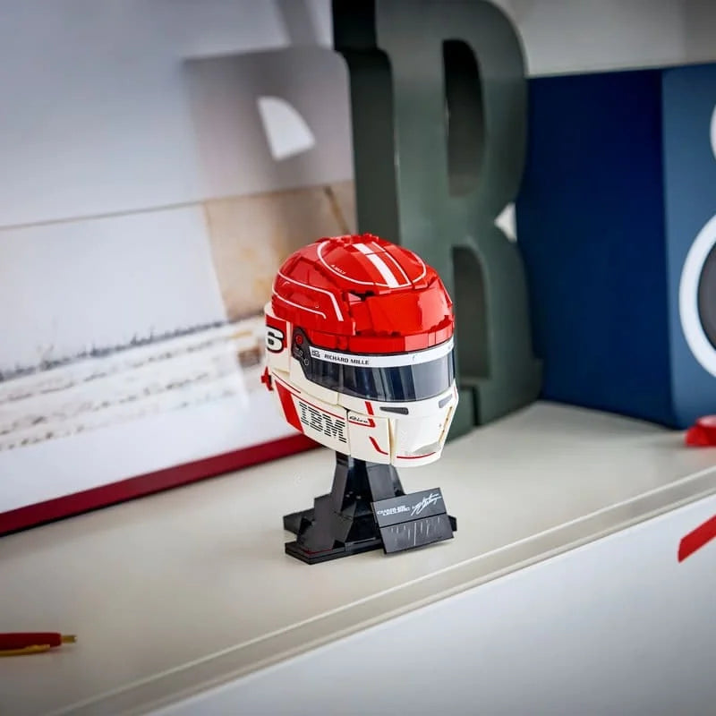 Building Block Set | 886 Pieces | Charles Leclerc Helmet Model | For Adults Gift