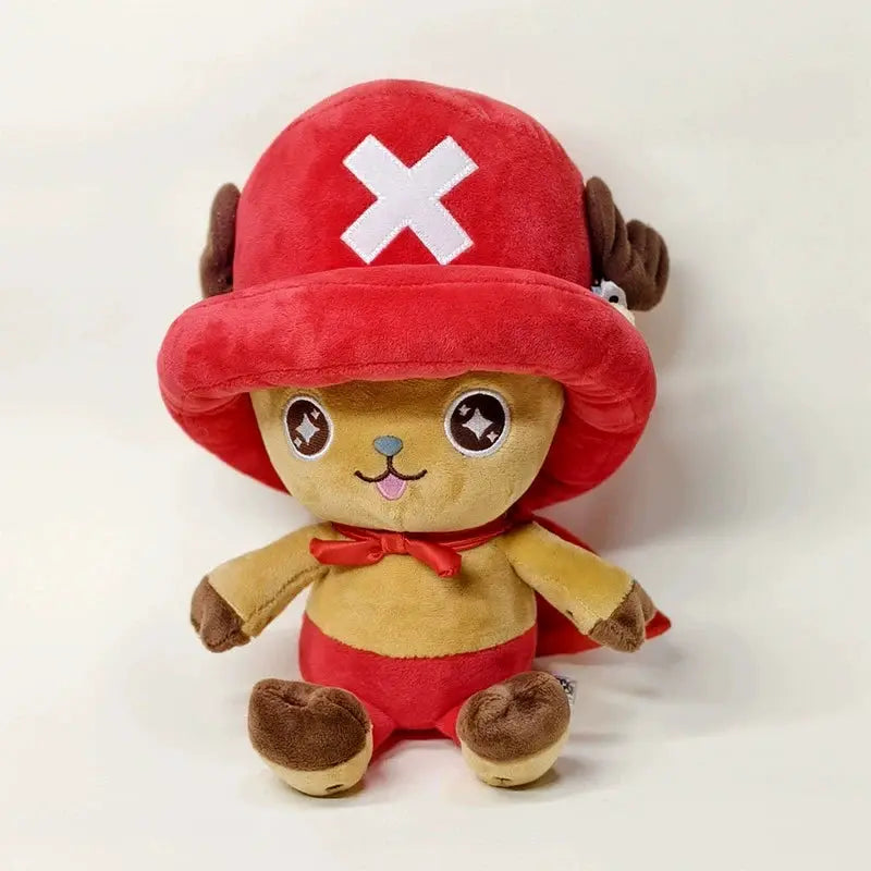 Bandai Anime One Piece Tony Chopper Plush Doll Cute Ship Doctor Deer with Pink Hat Anime Peripherals Toy Birthday Christmas Gift - ToylandEU