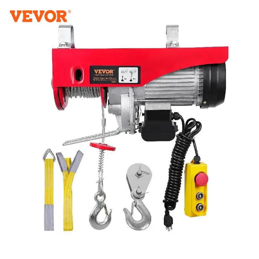 VEVOR Electric Hoist - 200-800kg Capacity with Remote Control for Lifting