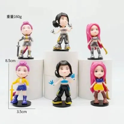 2026 NEW Hunter Girl Group Lumi Mila Zoe PVC Doll Figure Toy Model Desktop Decor Ornament Surprise Gift For Fans - ToylandEU