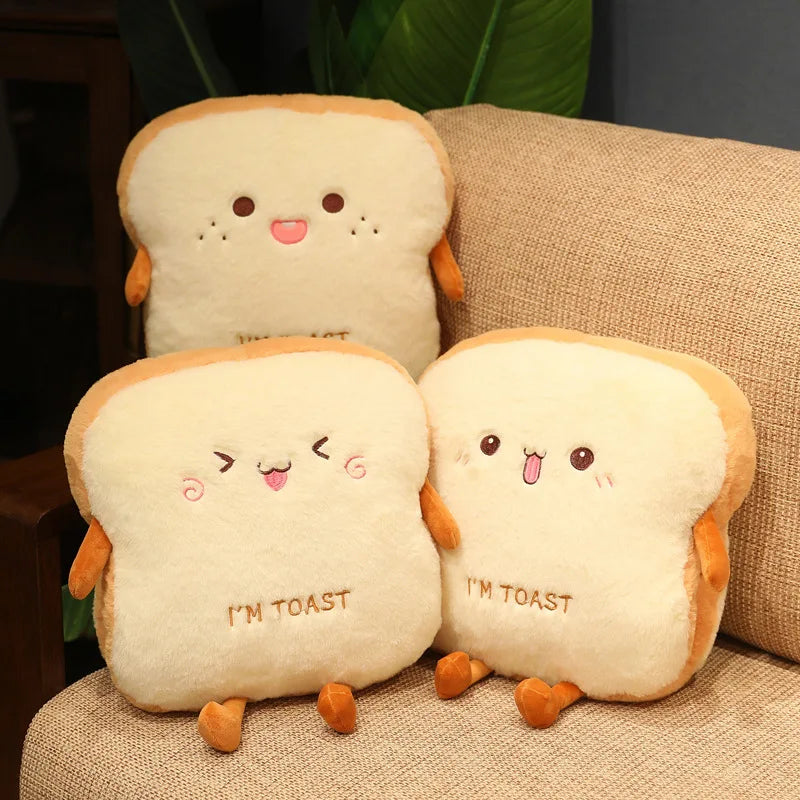 Plush Bread Pillow | 35cm Size | PP Cotton Filling