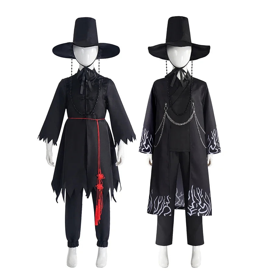 Cosplay Costume | Polyester Kimono Set | Unisex Halloween Outfit | Kids Adults
